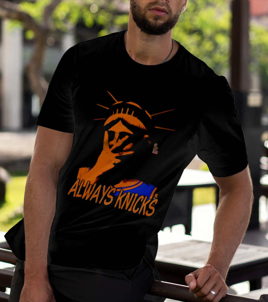 Always Knicks Statue Of Liberty Jalen Brunson New York Knicks NBA 2026 T-Shirt