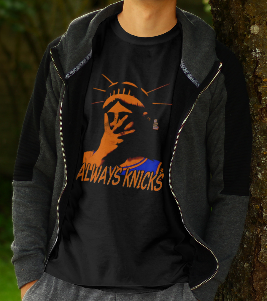 Always Knicks Statue Of Liberty Jalen Brunson New York Knicks NBA 2026 T-Shirt