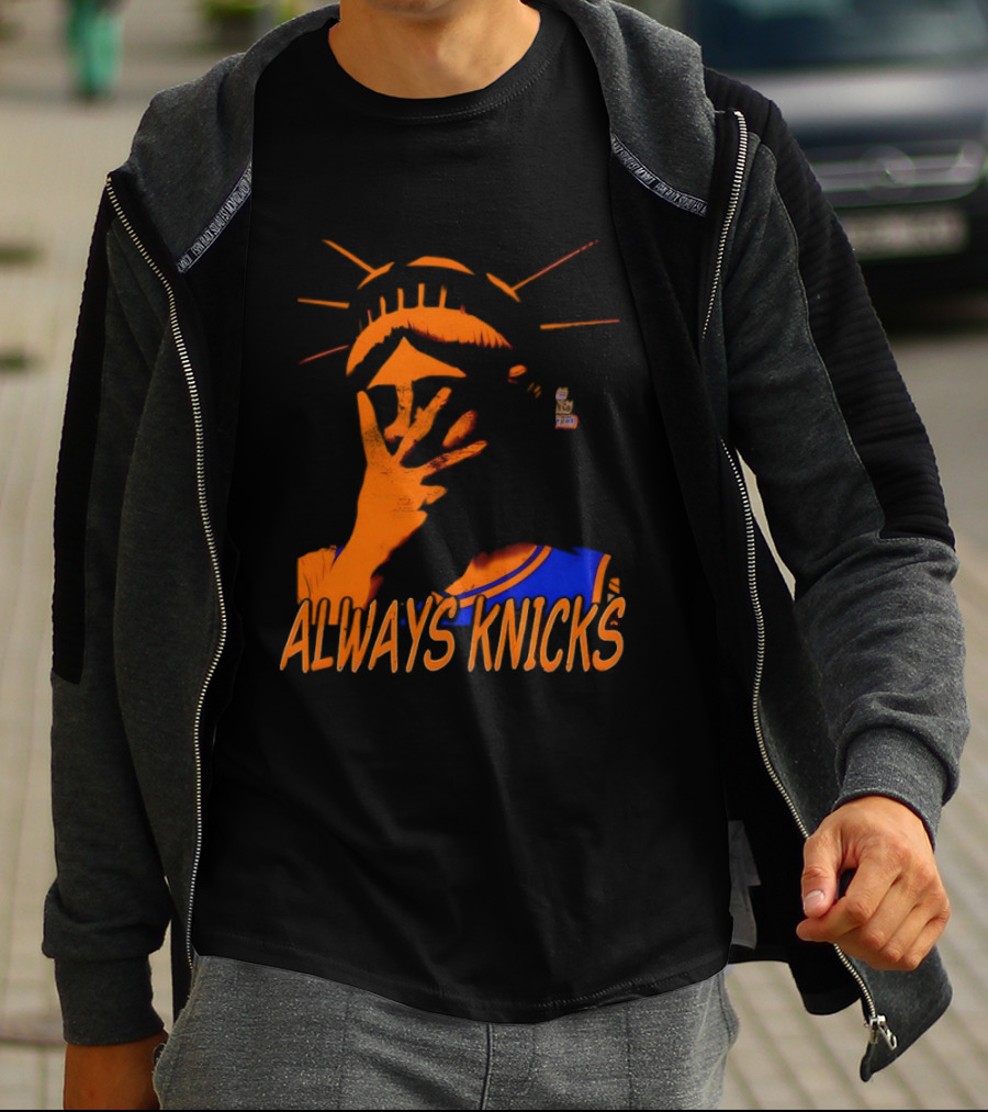 Always Knicks Statue Of Liberty Jalen Brunson New York Knicks NBA 2026 T-Shirt