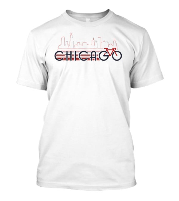 Chicago Skyline Bike T-Shirt