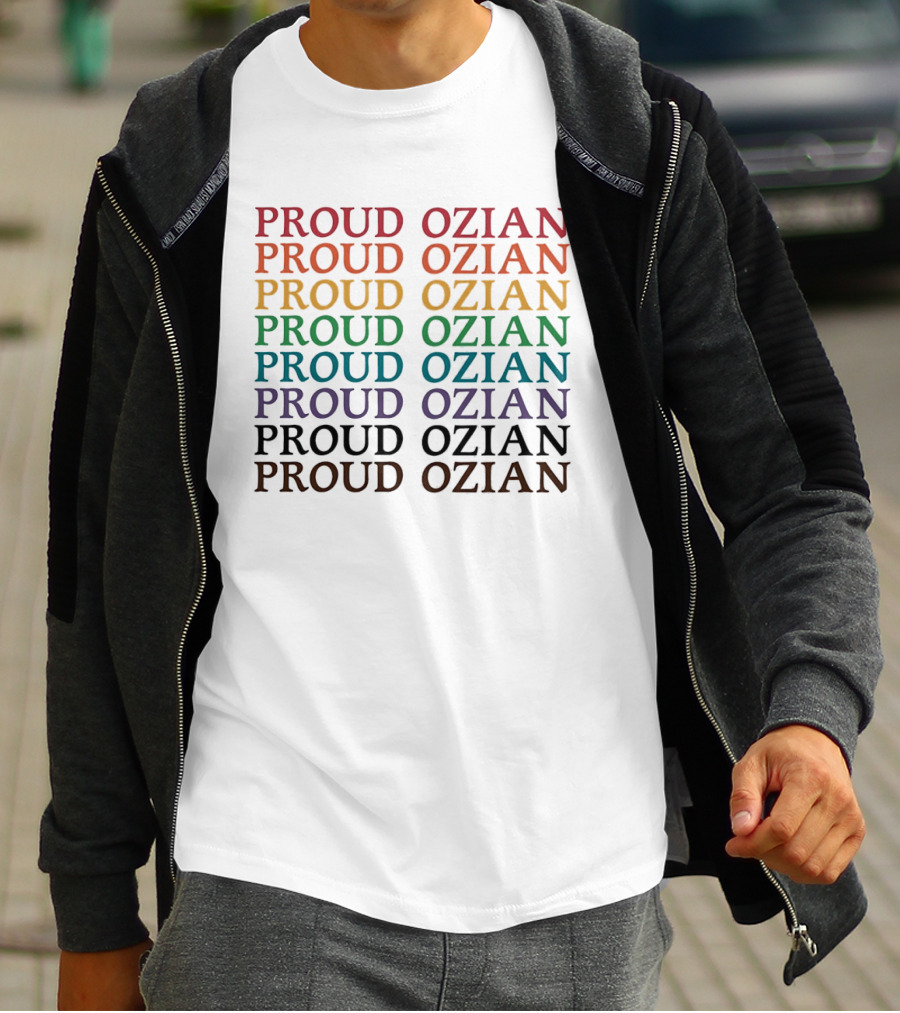 Rainbow Multicolor Repeated Proud Ozian LGBTQ Wizard Of Oz T-Shirt