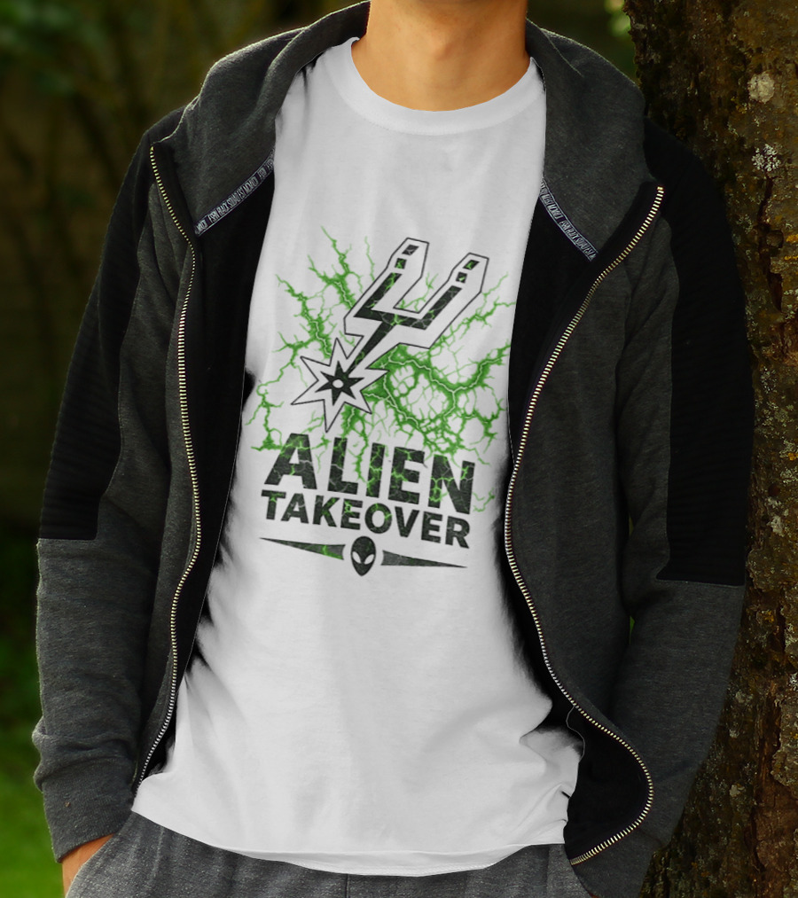 Alien Takeover Victor Wembanyama San Antonio Spurs NBA 2026 T-Shirt