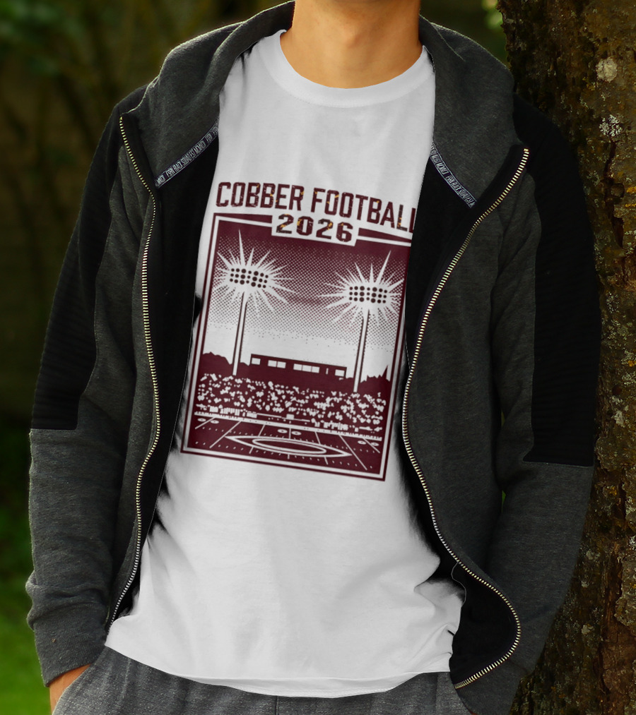 Cobber Football 2026 Stadium Lights Game Day Crowd Night Event T-Shirt