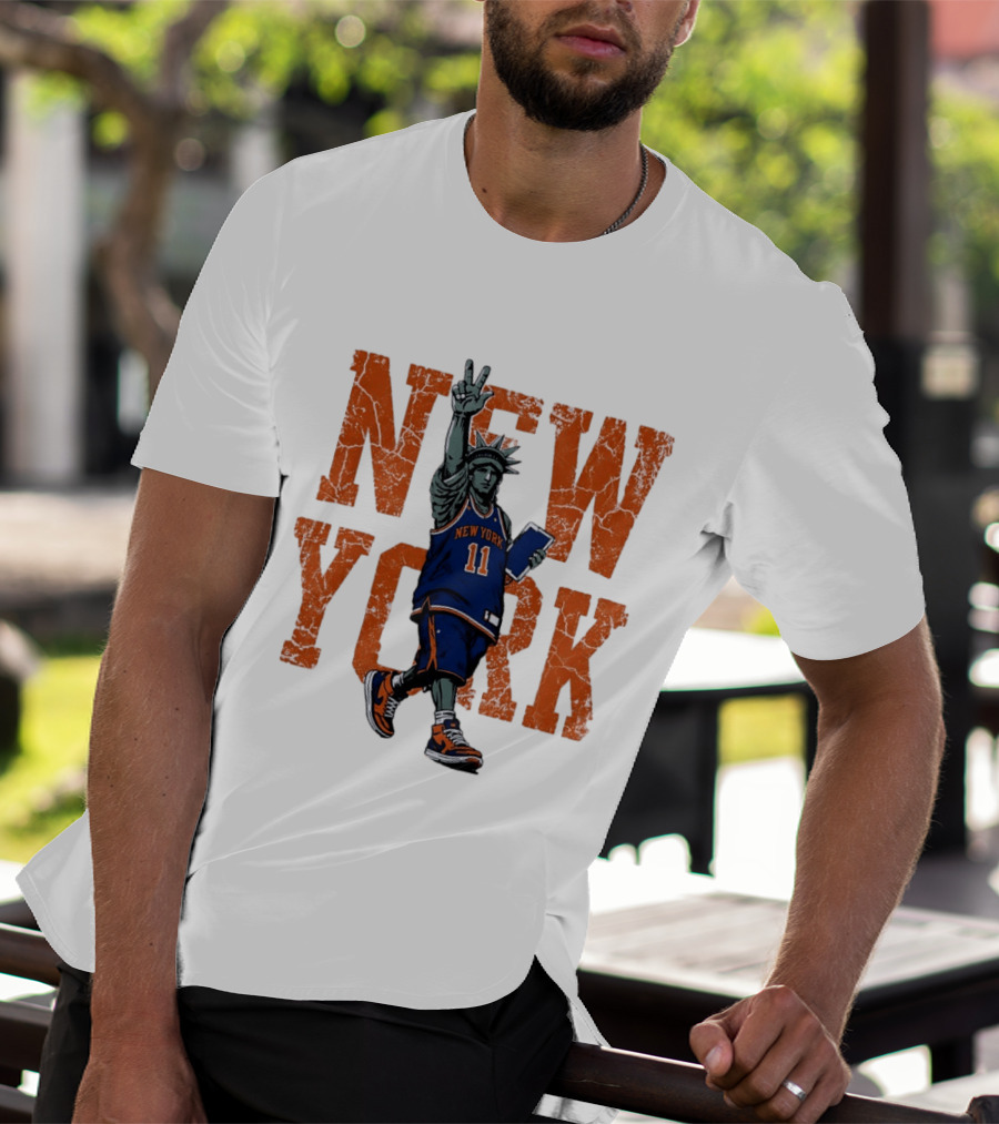 Jalen Brunson New York Knicks NBA Liberty 11 T-Shirt