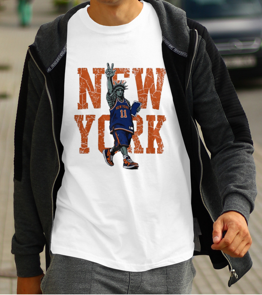 Jalen Brunson New York Knicks NBA Liberty 11 T-Shirt