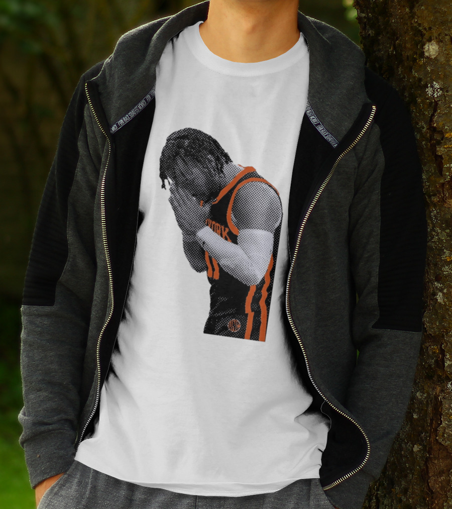 New York Knicks Jalen Brunson NBA Jersey Player Focus T-Shirt