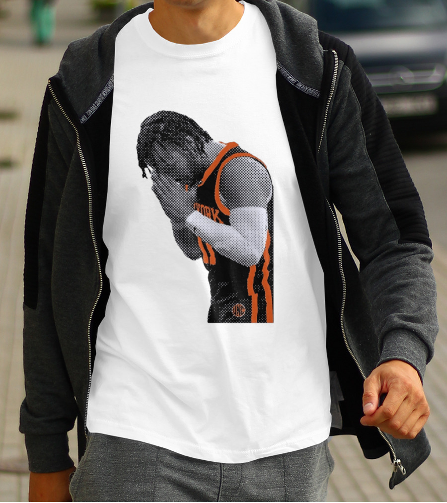 New York Knicks Jalen Brunson NBA Jersey Player Focus T-Shirt