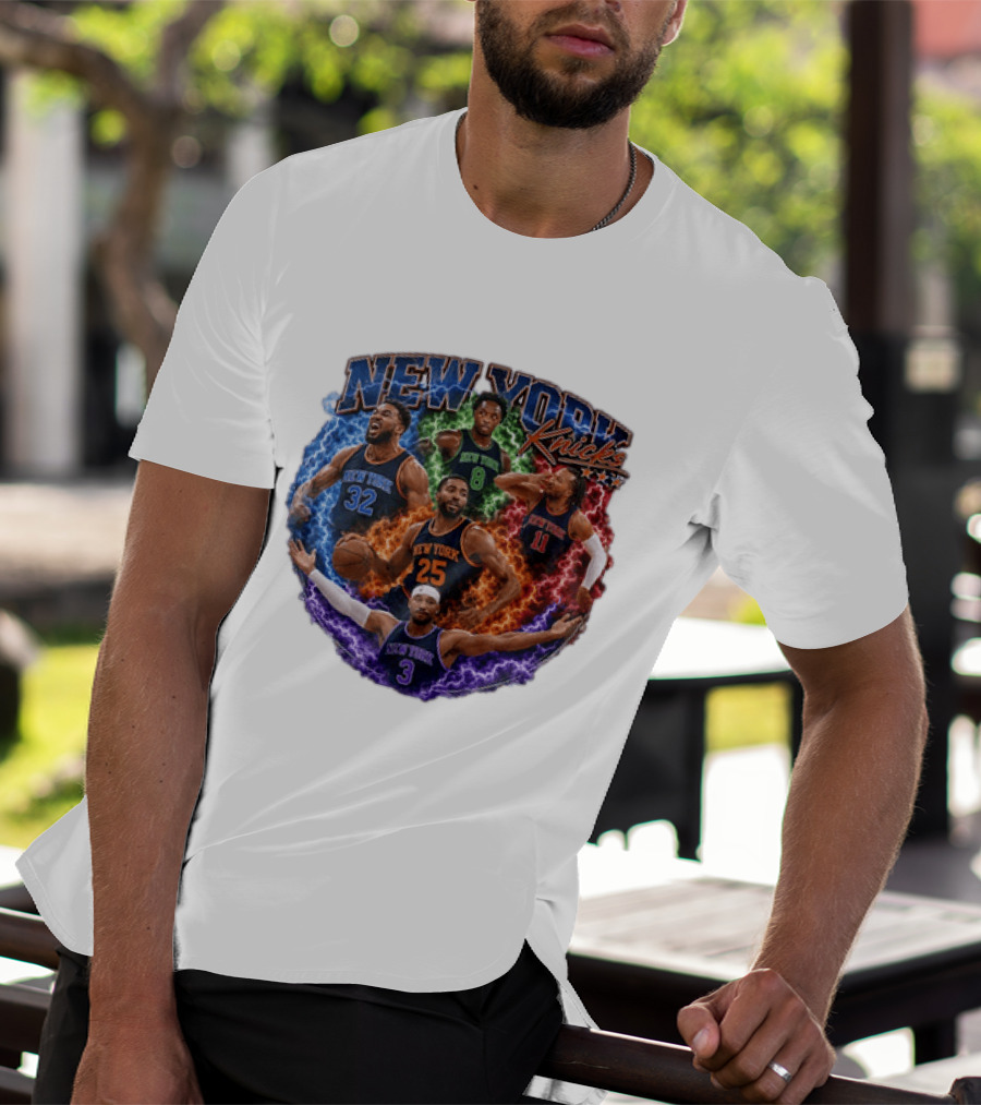 New York Knicks Karl Anthony Towns OG Anunoby Mikal Bridges Jalen Brunson Josh Hart T-Shirt