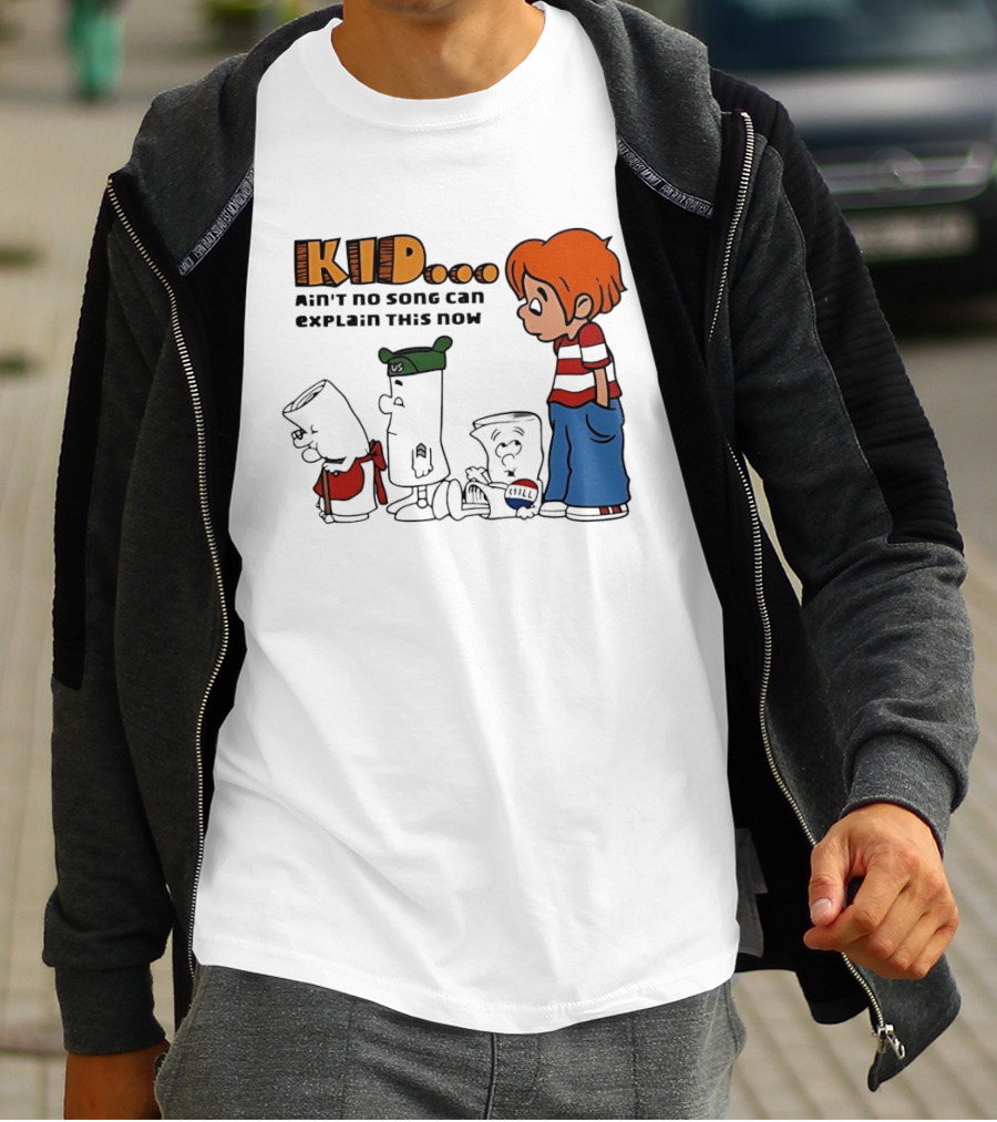 Kid Ain't No Song Can Explain This Now Retro Cartoon T-Shirt