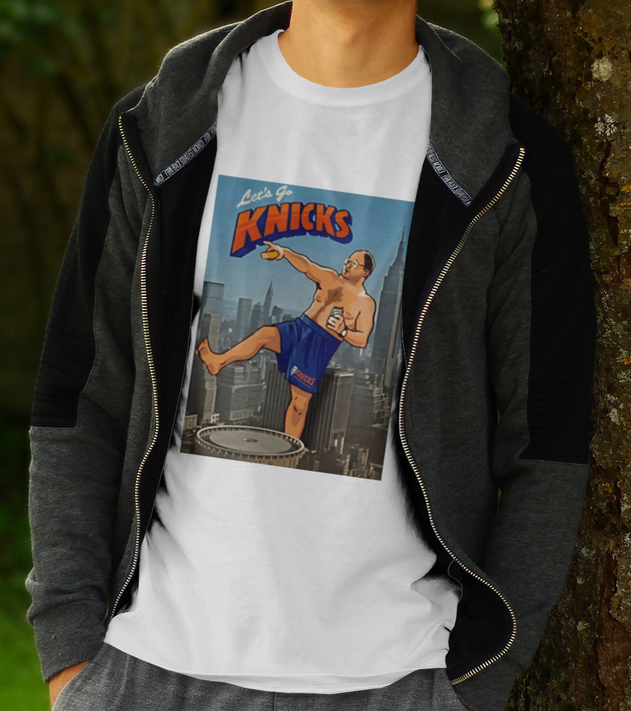 Let's Go Knicks New York George Costanza Statue Of Liberty T-Shirt