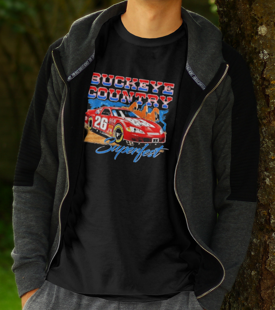 Buckeye Country Superfest 2026 Racing Car 26 T-Shirt