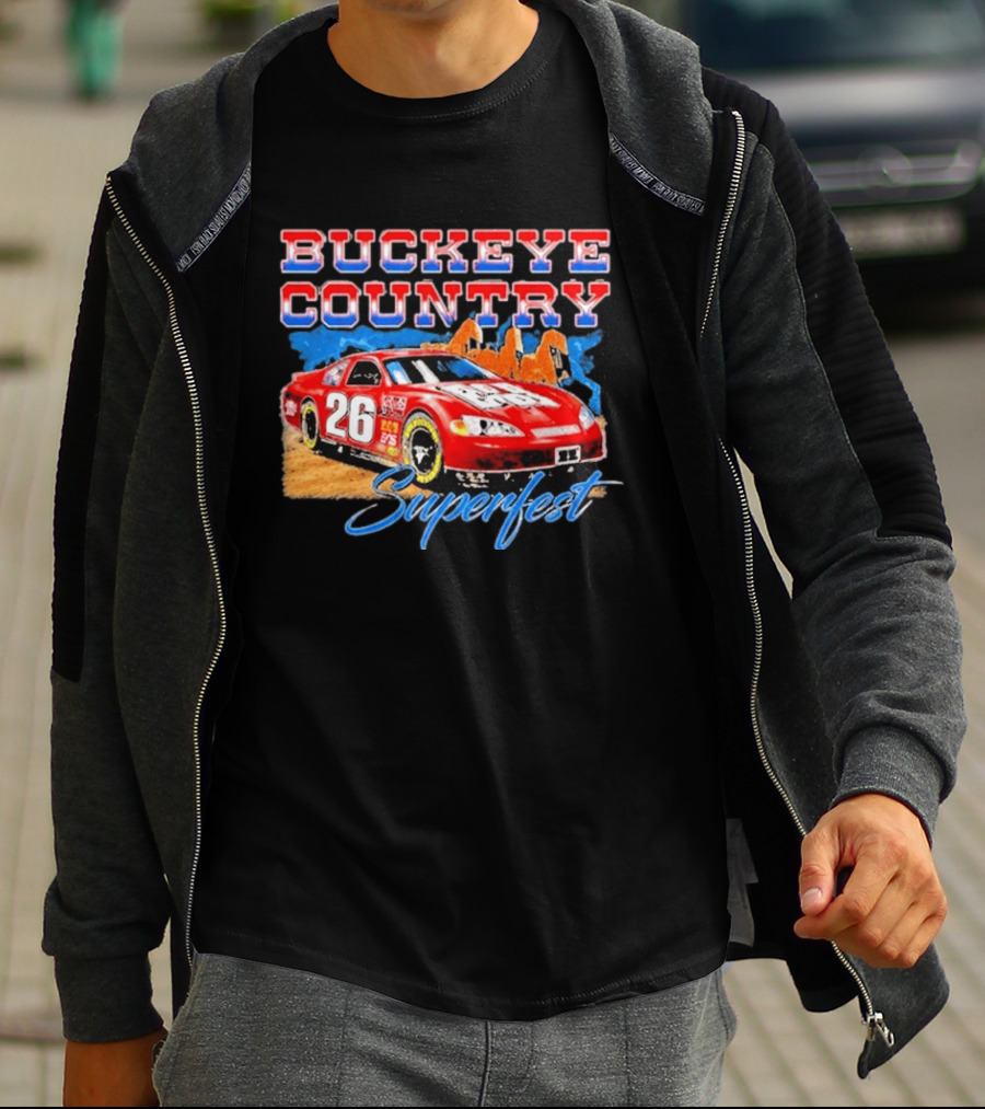 Buckeye Country Superfest 2026 Racing Car 26 T-Shirt