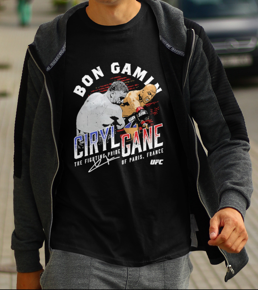 Bon Gamin Ciryl Gane The Fighting Pride Of Paris France UFC T-Shirt