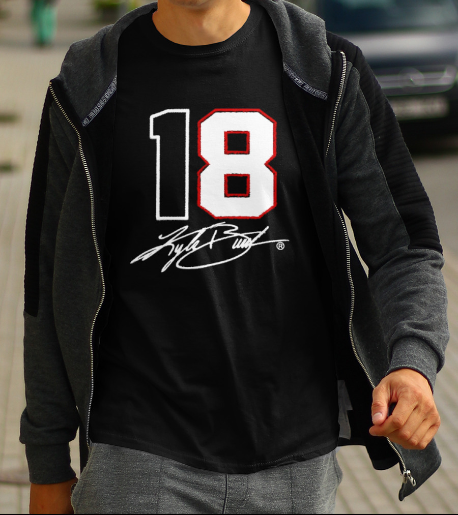 Denny Hamlin Kyle Busch 18 NASCAR Cup Series Racing Signature T-Shirt