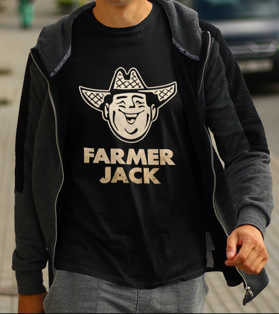 Farmer Jack Vintage Cowboy Icon Grocery Store Retro Farmer Jack T-Shirt
