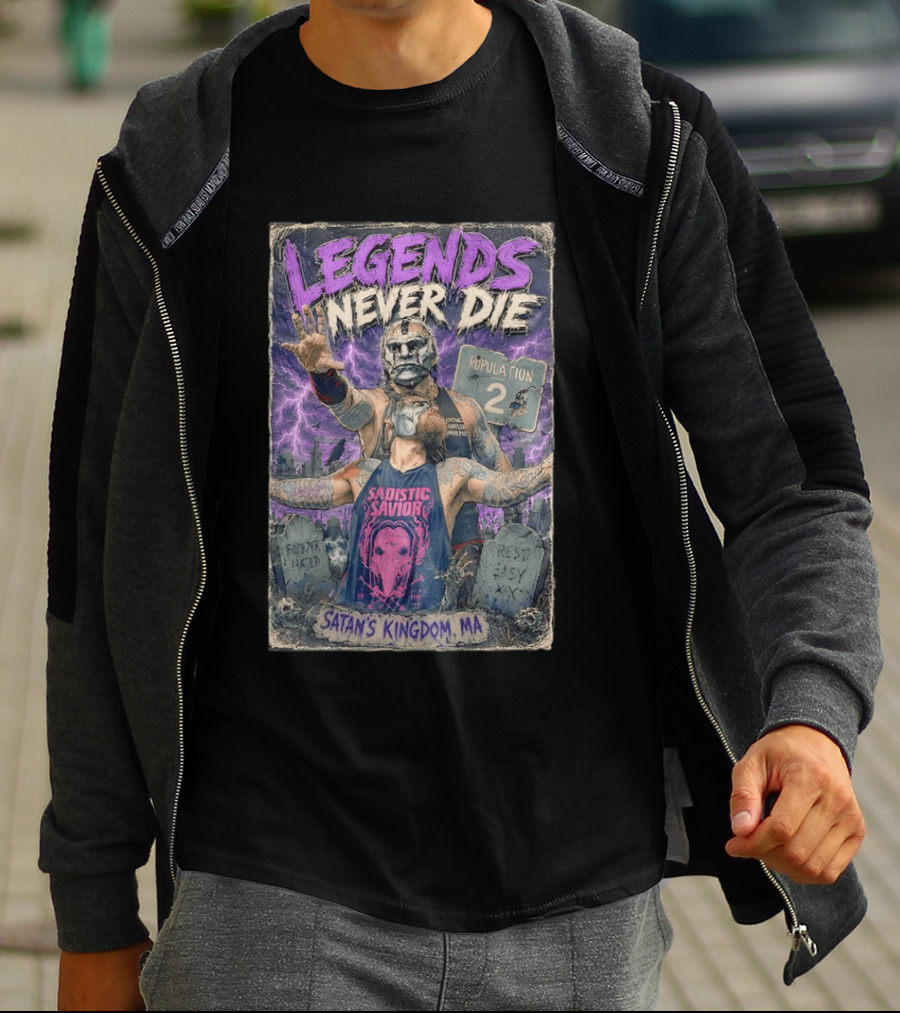 Legends Never Die Sadistic Savior Satan's Kingdom MA Penta El Zero Miedo T-Shirt