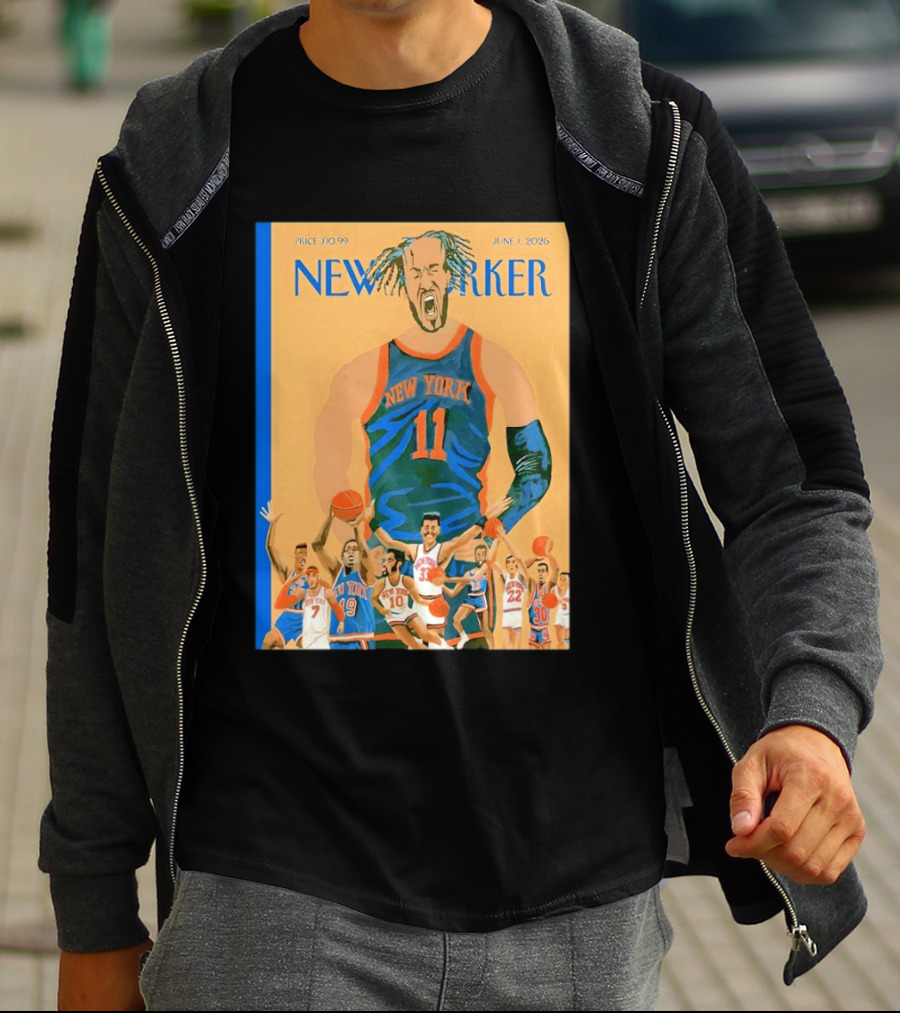 New York Knicks The New Yorker June 2026 Cover T-Shirt