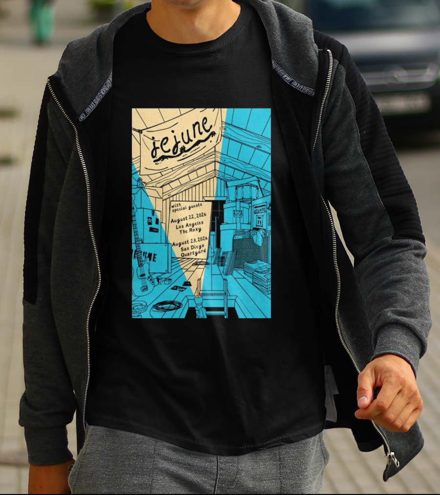 Jejune August 22 2026 Los Angeles The Roxy With Special Guests T-Shirt
