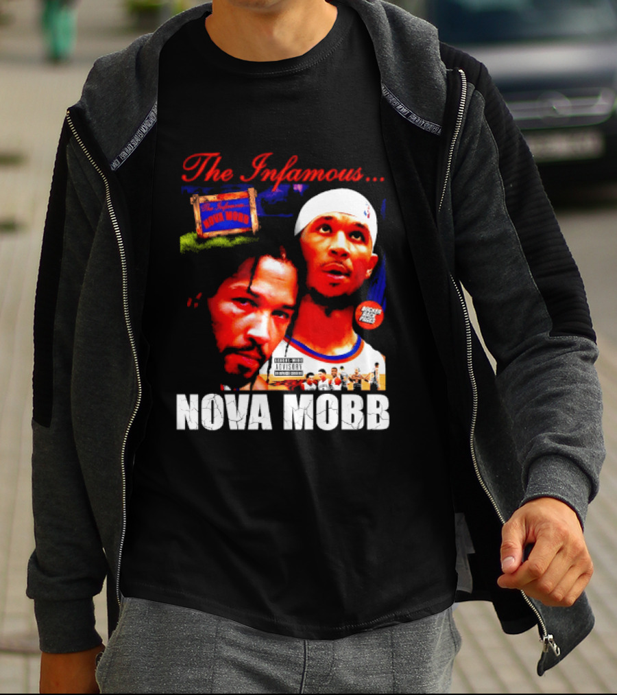 Josh Hart Jalen Brunson The Infamous Nova Mobb New York Knicks NBA 2026 T-Shirt