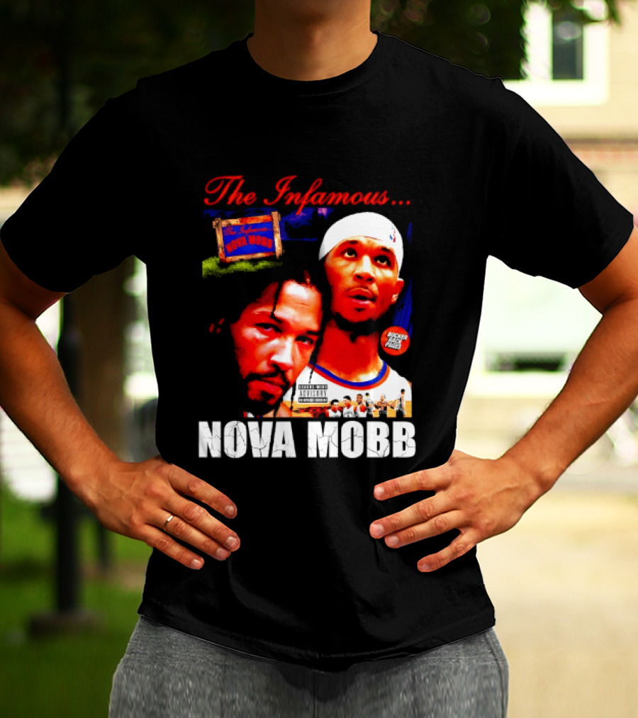 Josh Hart Jalen Brunson The Infamous Nova Mobb New York Knicks NBA 2026 T-Shirt