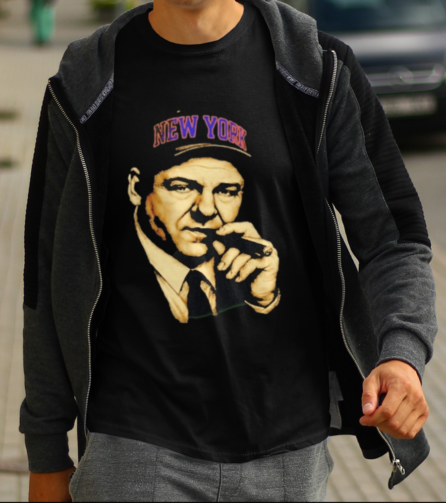 Tony Soprano Cigar New York Knicks Basketball Iconic Fusion T-Shirt