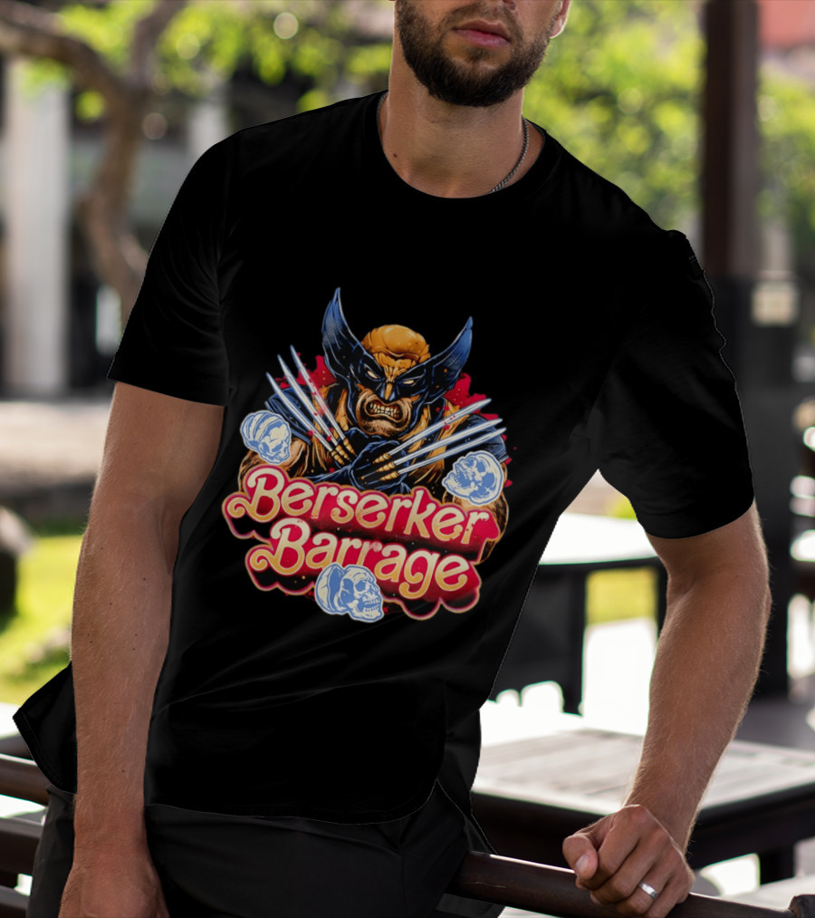 Berserker Barrage Wolverine Claw Attack Mode T-Shirt