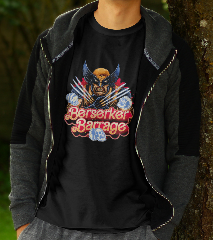 Berserker Barrage Wolverine Claw Attack Mode T-Shirt