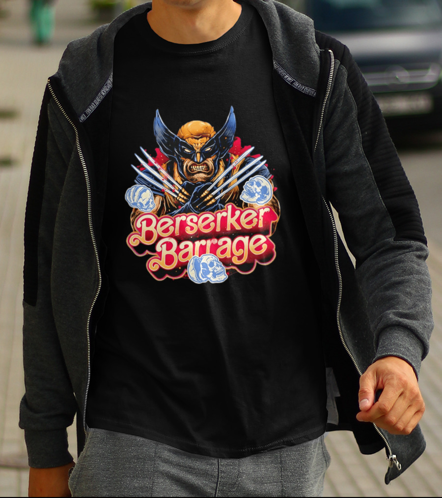 Berserker Barrage Wolverine Claw Attack Mode T-Shirt