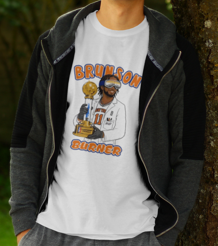 Brunson Burner Jalen Brunson New York Knicks Championship Formula T-Shirt