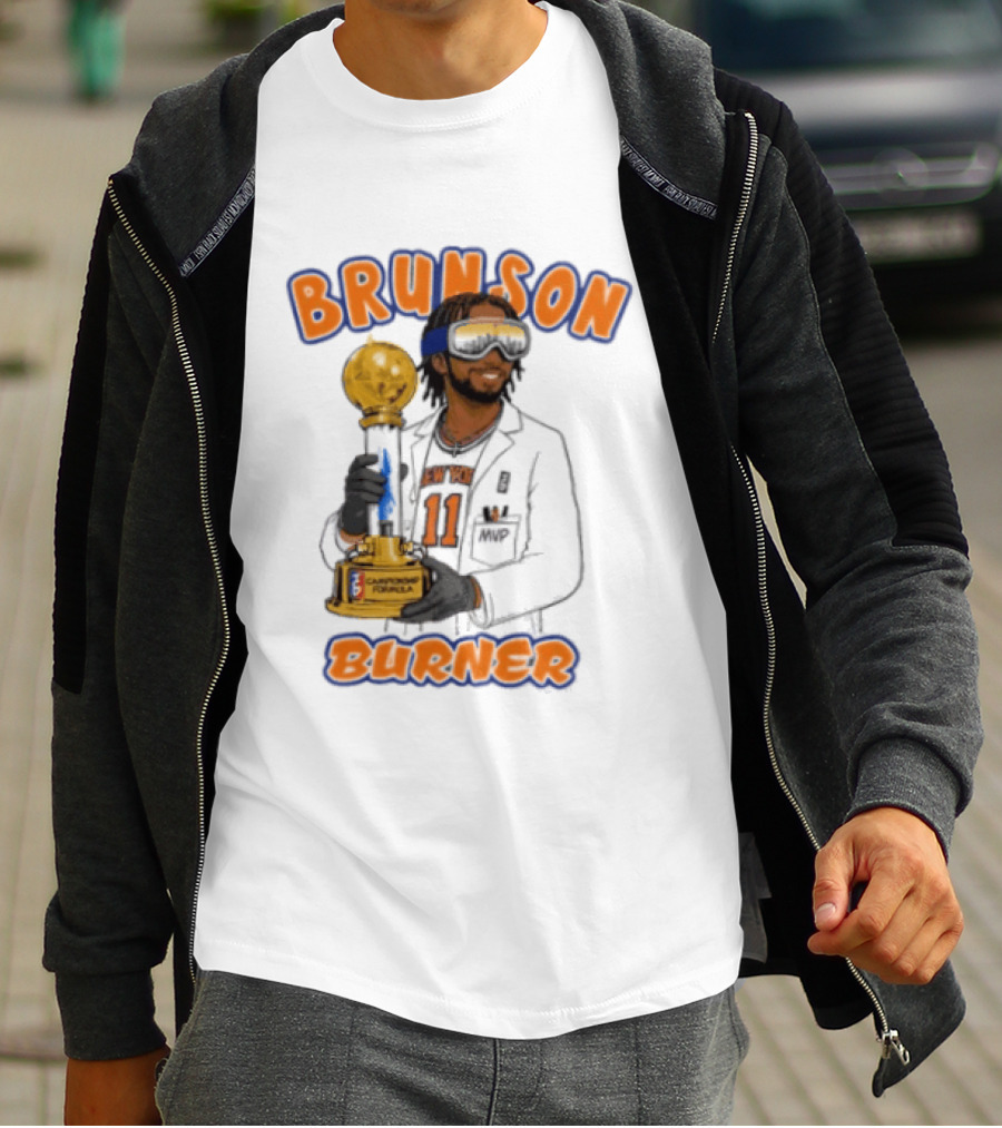 Brunson Burner Jalen Brunson New York Knicks Championship Formula T-Shirt