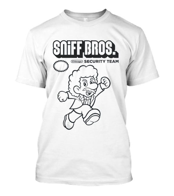 Chicago Bulls NBA Sniff Bros Security Team Mario Bros T-Shirt