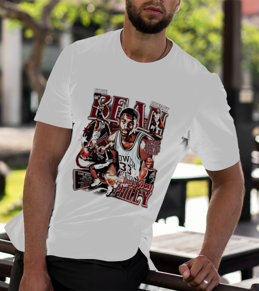 Kobe Bryant Bean Lower Merion High School Just A Boy From Philly 33 Jersey Basketball Legends T-Shirt