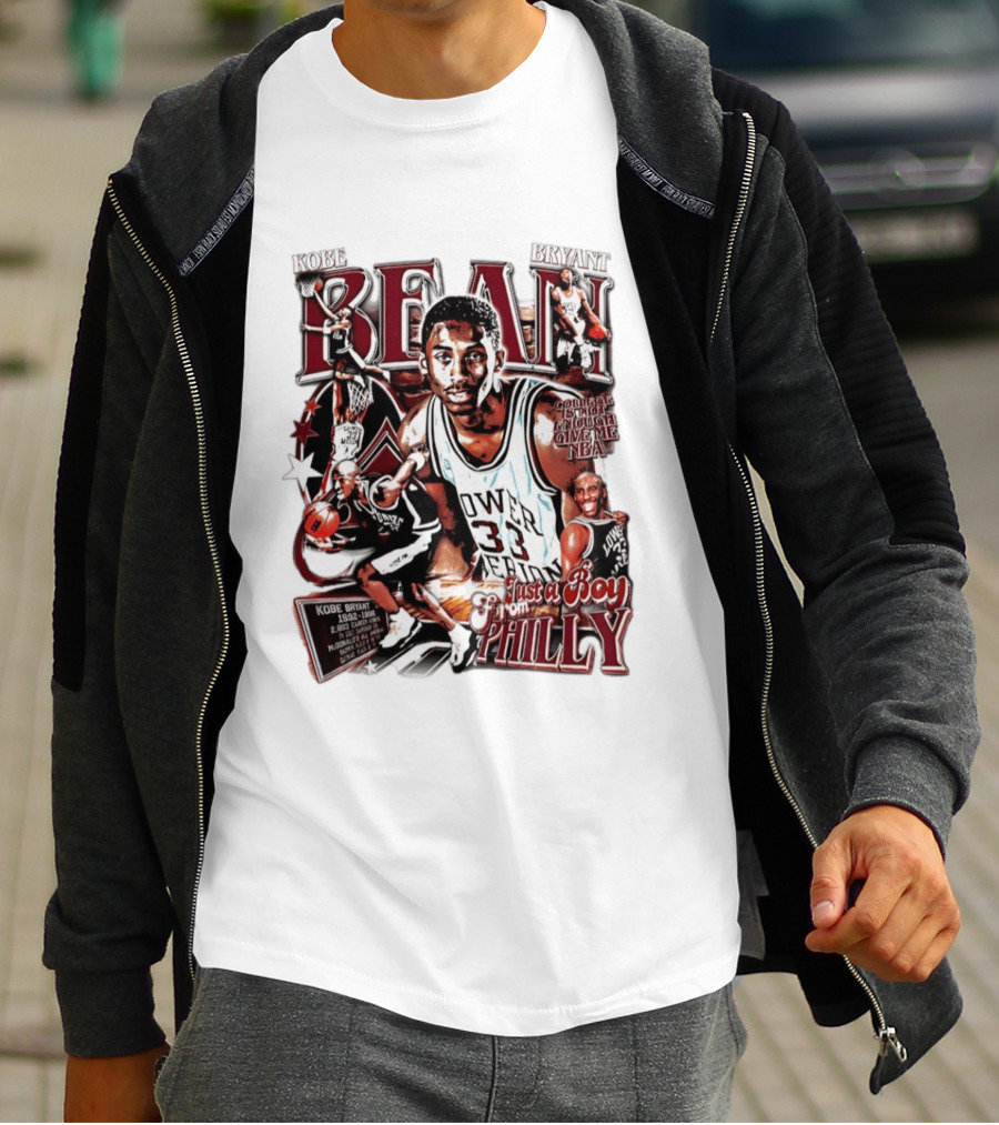 Kobe Bryant Bean Lower Merion High School Just A Boy From Philly 33 Jersey Basketball Legends T-Shirt