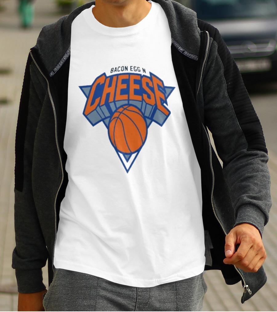 New York Knicks Bacon Egg N Cheese Basketball T-Shirt