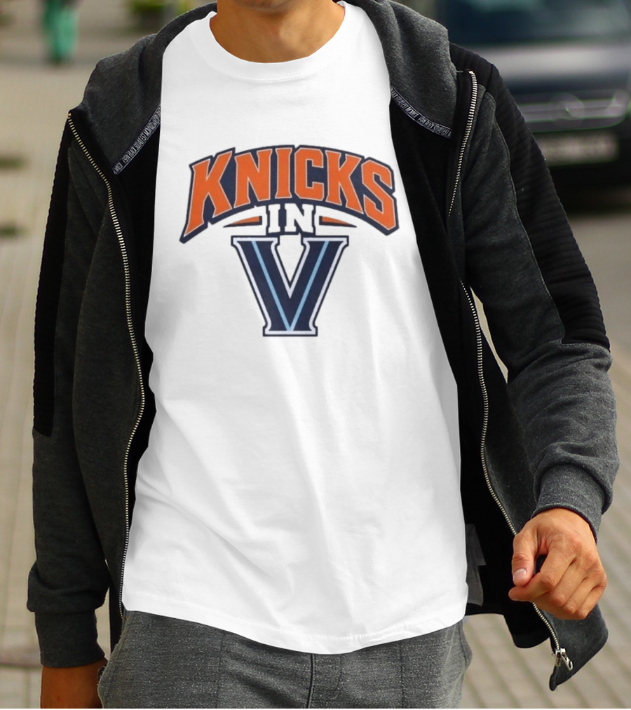 Knicks In V New York Villanova Wildcats T-Shirt