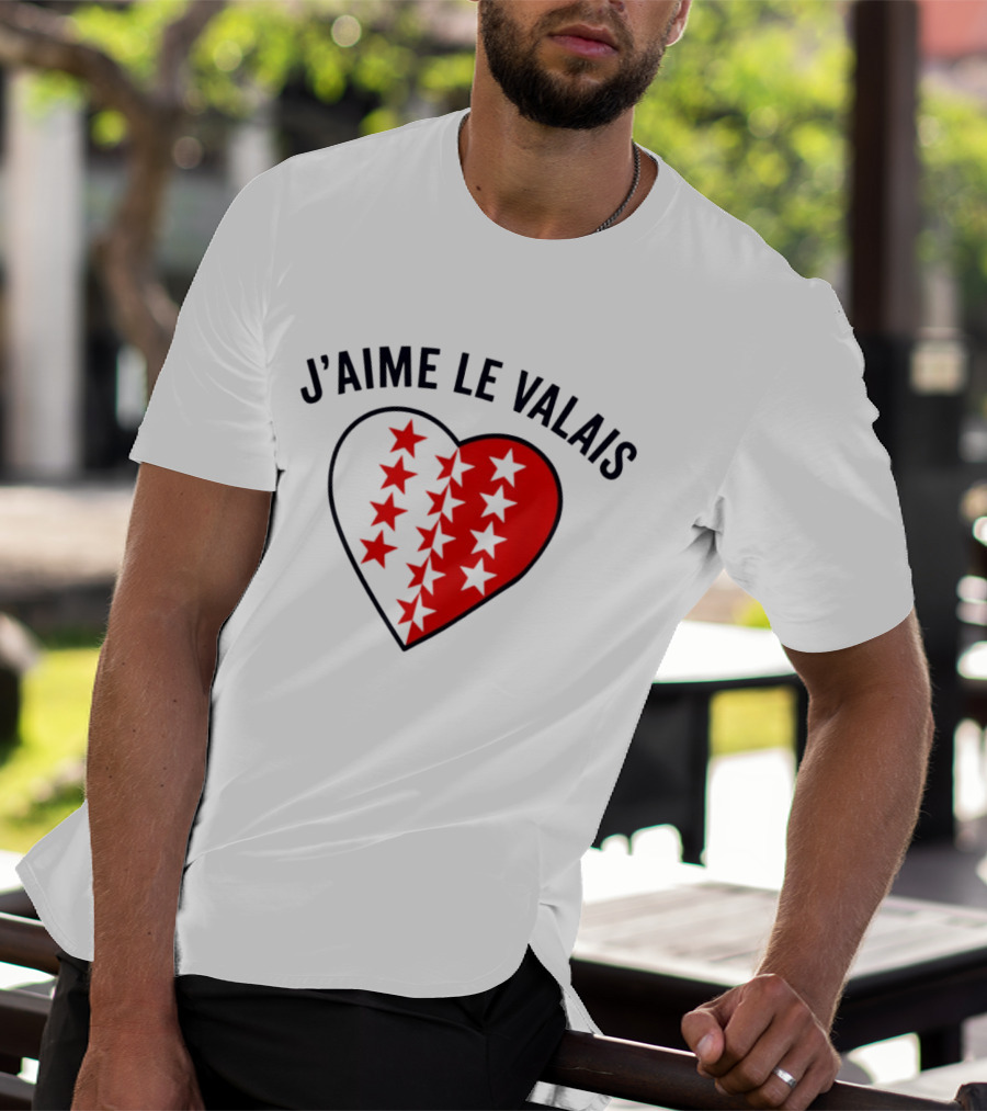 J'aime Le Valais Heart Stars T-Shirt