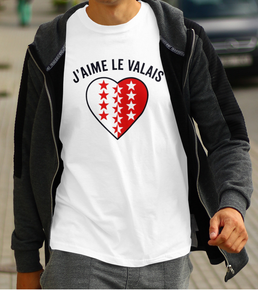 J'aime Le Valais Heart Stars T-Shirt