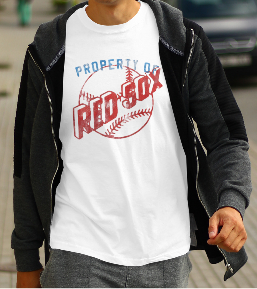 Property Of Boston Red Sox Cooperstown Baseball Classic Red Sox XXL T-Shirt