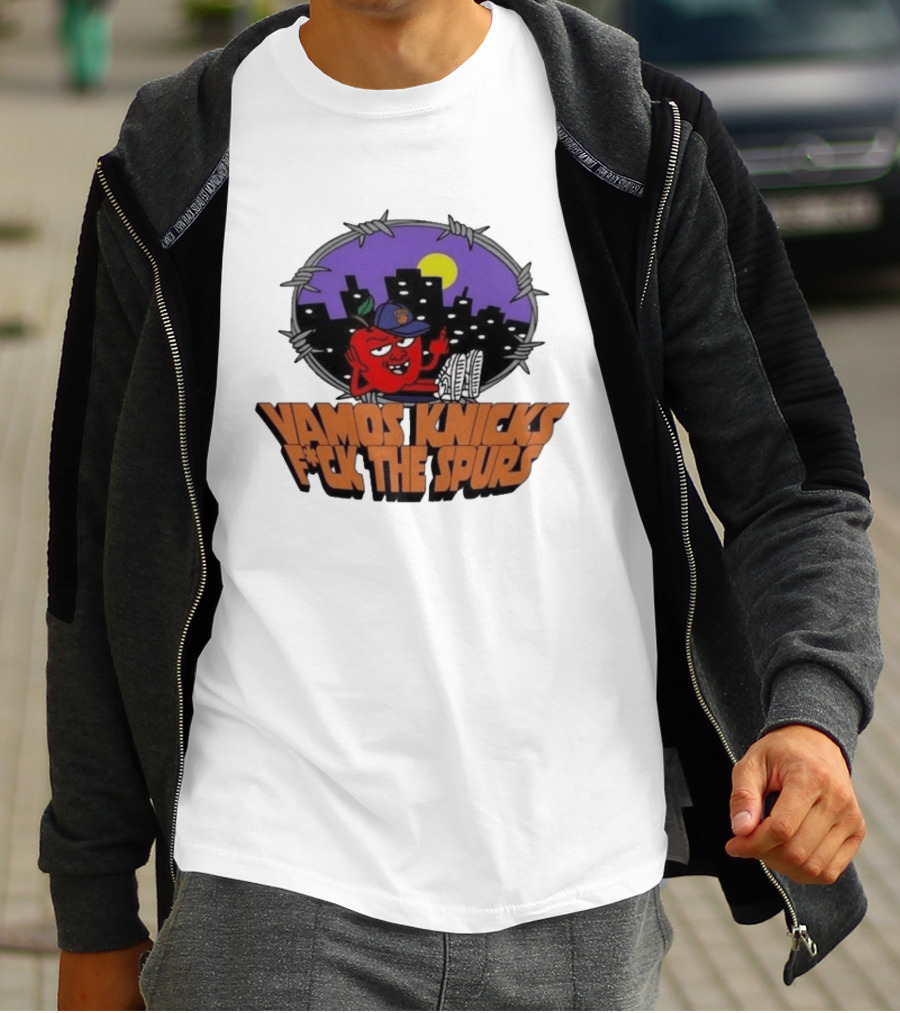 Vamos Knicks F*ck The Spurs New York City Basketball Fan T-Shirt
