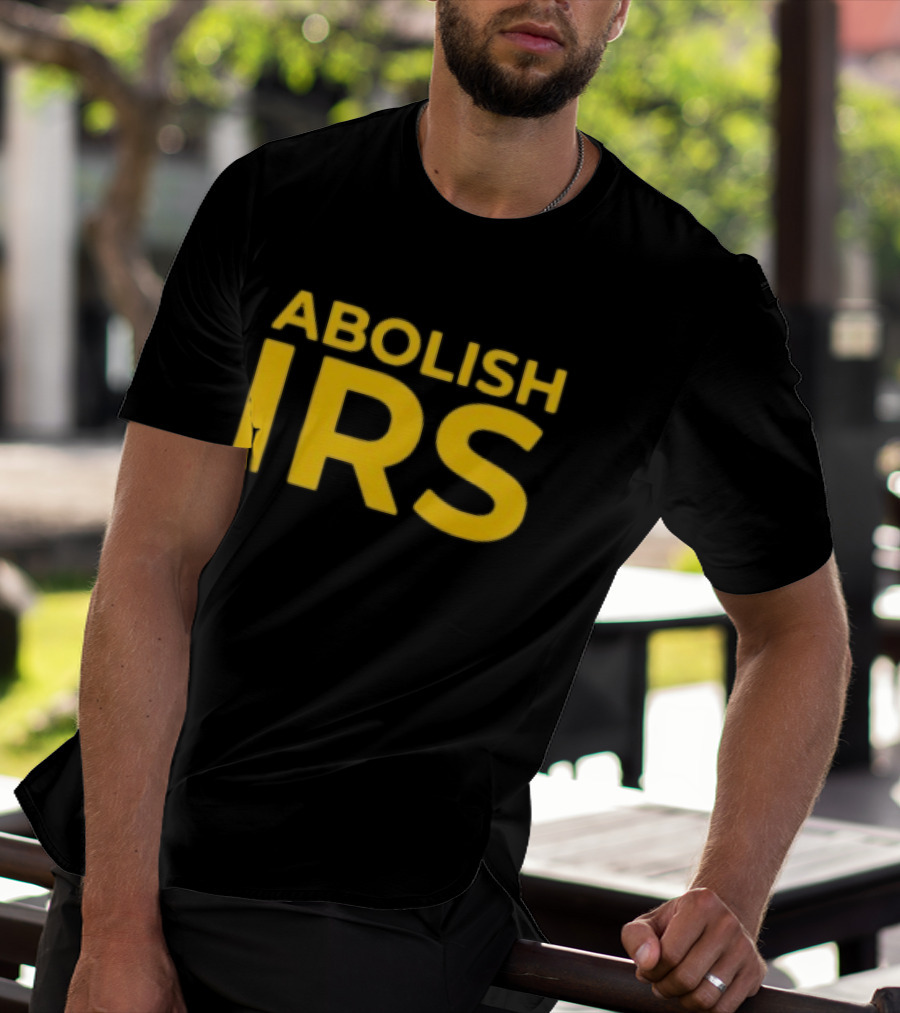 Abolish IRS Bold Yellow T-Shirt