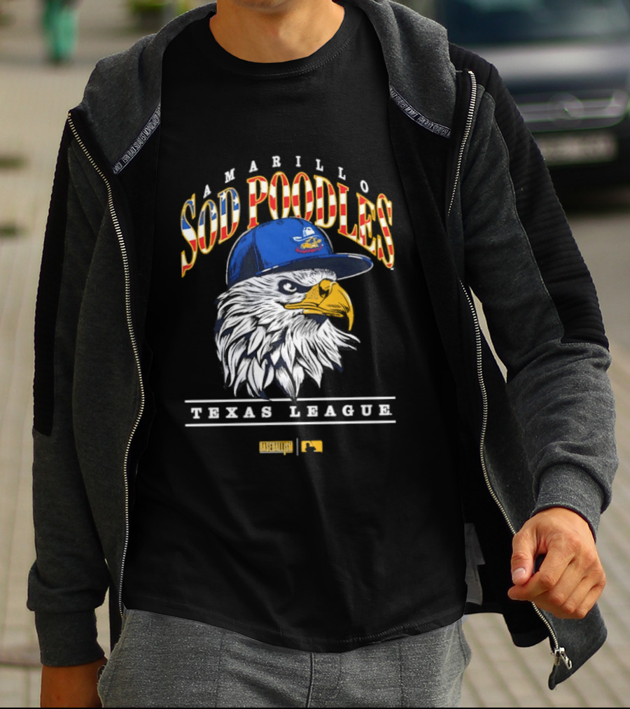 Amarillo Sod Poodles Eagle Texas League Baseballism T-Shirt