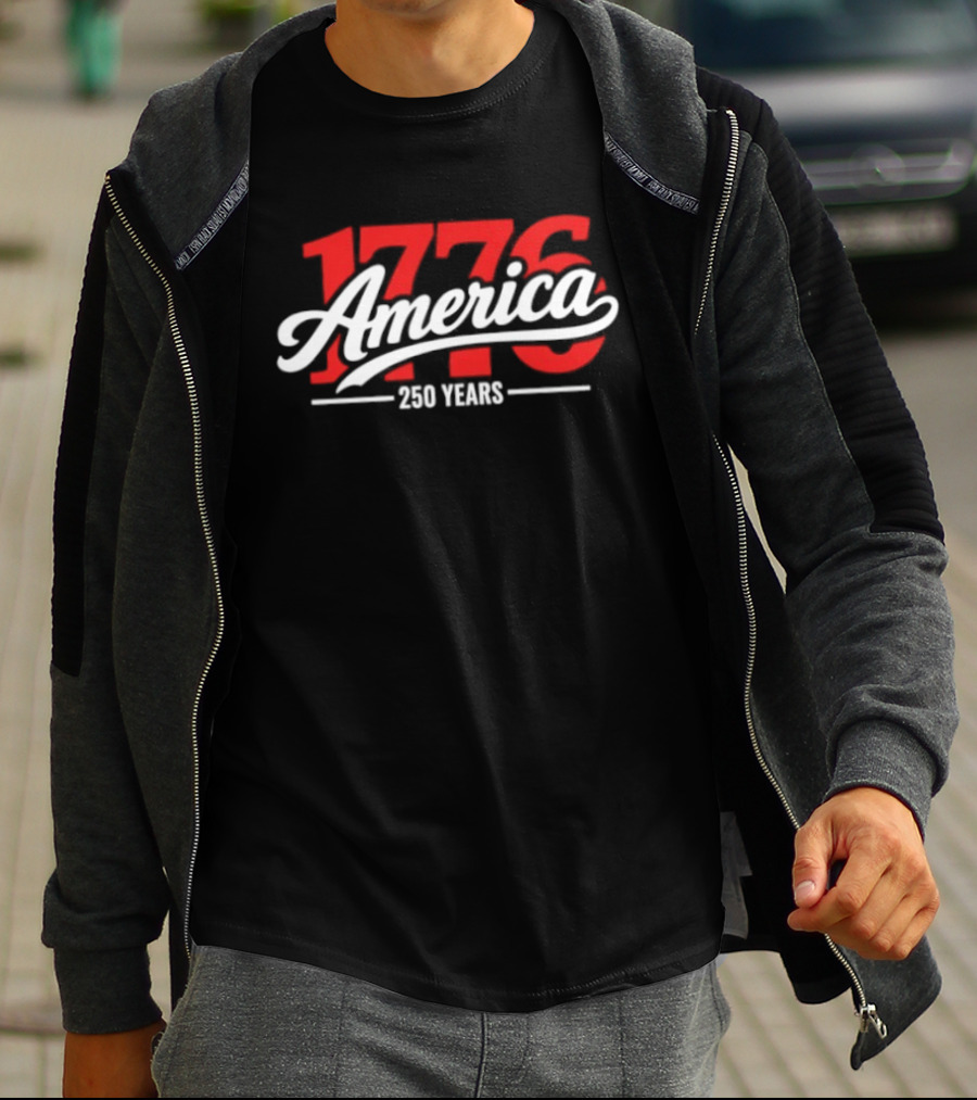 America 1776 250 Years Chicago Cubs Baseball T-Shirt