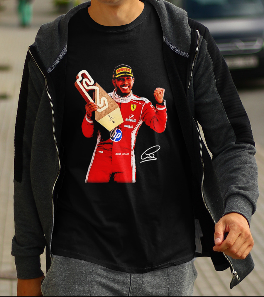 Lewis Hamilton Ferrari Racing Champion Pirelli Winner Remember Who You Are T-Shirt