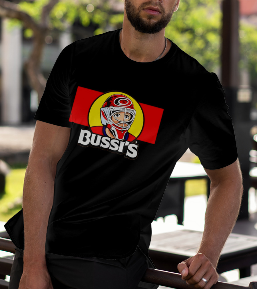 Brandon Bussi Carolina Hurricanes Goalie NHL Hockey 2026 T-Shirt