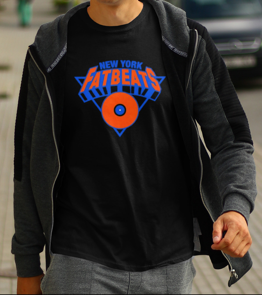 New York Knicks Fatbeats Vinyl Record T-Shirt