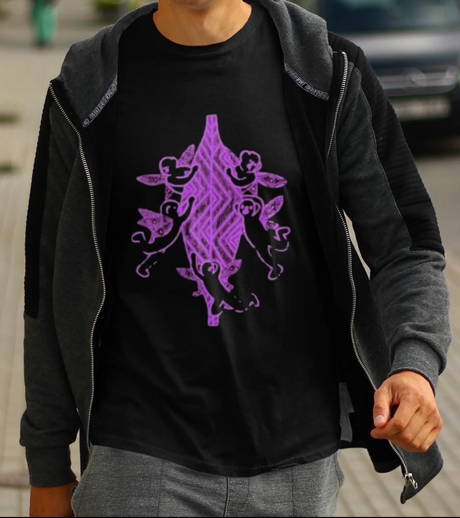Gammin Threads Protect Trans Mob Purple Tribal T-Shirt