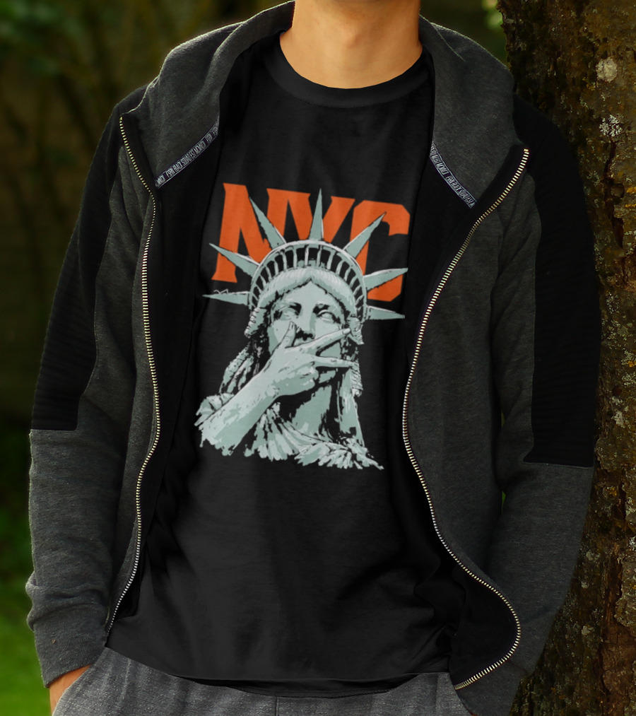 NYC Statue Of Liberty Meme 2026 World Champs T-Shirt