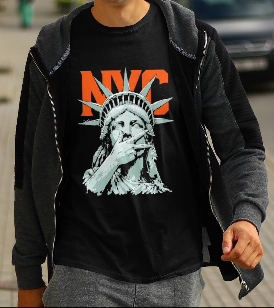 NYC Statue Of Liberty Meme 2026 World Champs T-Shirt