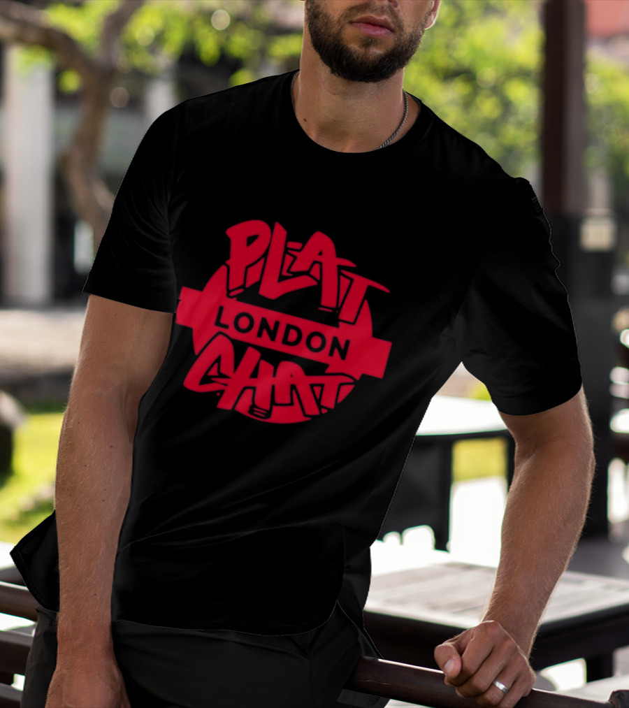 Plat Chat London Red Circular T-Shirt