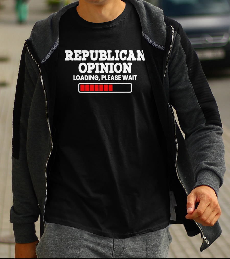 Republican Opinion Loading Please Wait Progress Bar T-Shirt